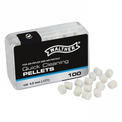 Stobra tīrīšanas lodes Walther "Quick cleaning pellets" (4.5mm, 100gb) art.107-32055