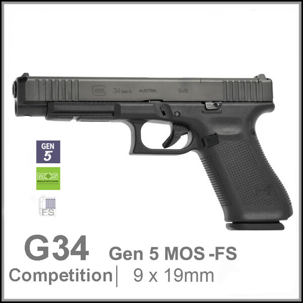 Pistole Glock 34 Gen5 MOS-FS 9X19 mm